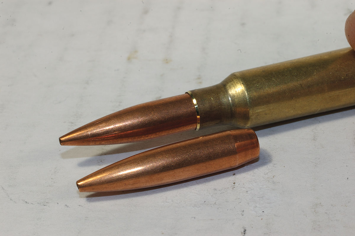 The only problem with long bullets in the .223 Remington, like Nosler’s Competition 80-grain HPBT, is that they must be seated out of the case quite a ways and will not fit in a magazine.